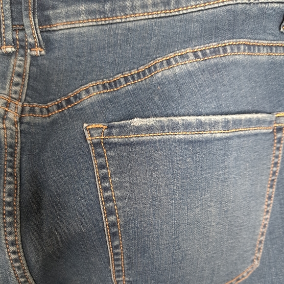 NWT Knox Rose Plus SiE High Rise Distressed Bootcut Jeans Dark Wash - Picture 6 of 16